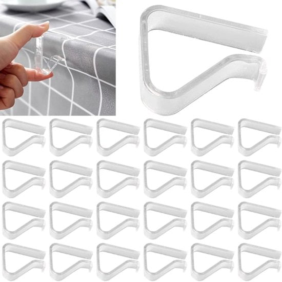 Transparent tablecloth clips - windproof tablecloth clips - Christmas family wedding party tablecloth clips - V1188-ZXY-131-075
