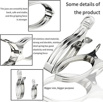 Clothes pegs - Open windproof clips - Clothes pegs - Sock racks - Quilt drying clips - 8 pieces V1188-ZXY-131-081