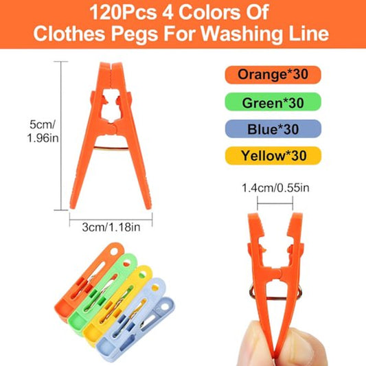 Clothes pegs - Strong clothes pegs - Strong clamp clothes pegs - 40 pieces V1188-ZXY-131-086