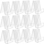 Transparent bookcase - Acrylic display rack - for books, photos, brochures - Set of 12 V1188-ZXY-131-087