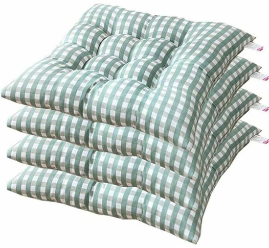 Chair cushions - 40x40cm - Pack of 4 (Green) V1188-ZXY-131-091
