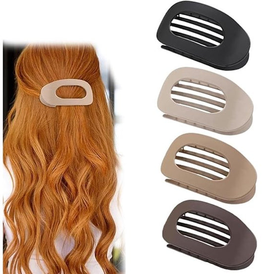 Hair Clips - Flat Hair Clips - Strong Grip Hair Clips with Inner Teeth - Strong Grip Side Hair Clips - 4 V1188-ZXY-131-093