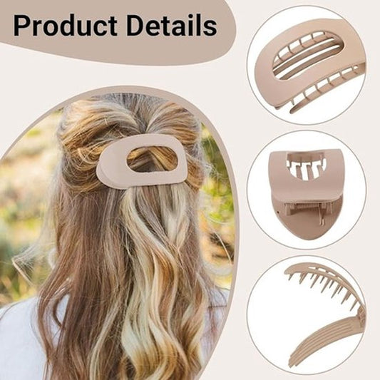 Hair Clips - Flat Hair Clips - Strong Grip Hair Clips with Inner Teeth - Strong Grip Side Hair Clips - 4 V1188-ZXY-131-093