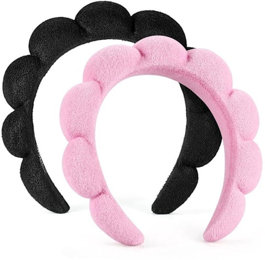 Headband - for face washing or facial care - Headband - Soft cosmetic headband for face washing, facial mask V1188-ZXY-131-097