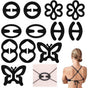 Non-slip bra straps - Racerback bra strap holders - bra strap clips with non-slip buckles and hidden straps - V1188-ZXY-131-098