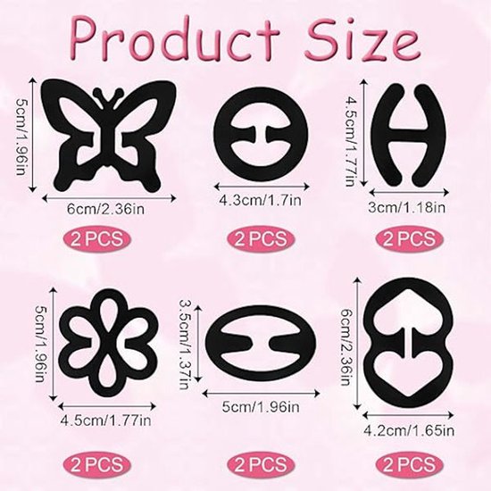 Non-slip bra straps - Racerback bra strap holders - bra strap clips with non-slip buckles and hidden straps - V1188-ZXY-131-098
