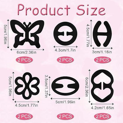 Non-slip bra straps - Racerback bra strap holders - bra strap clips with non-slip buckles and hidden straps - V1188-ZXY-131-098
