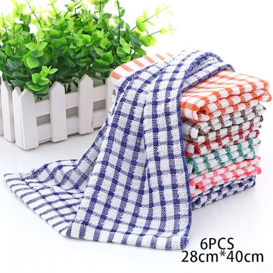 Tea towels - Cotton kitchen towels - Absorbent clean - Tea towels - Kitchen - 6-pack V1188-ZXY-131-099