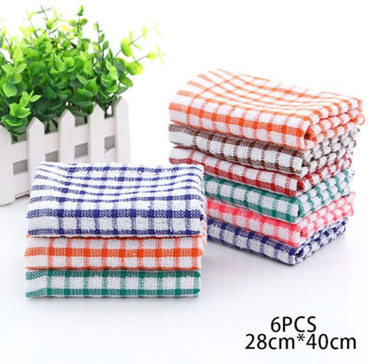 Tea towels - Cotton kitchen towels - Absorbent clean - Tea towels - Kitchen - 6-pack V1188-ZXY-131-099