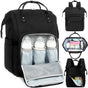 Diaper bag/backpack - Multifunctional baby diaper bag (large) - Black V1188-ZXY-131-100