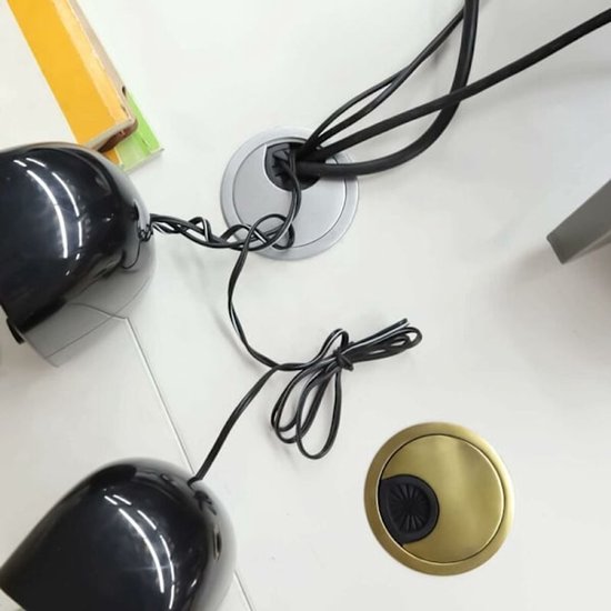 Desk Cable Hole Cover - Wireless Computer Cable Box - Cable Hole Cover - Furniture Accessories Round Cable V1188-ZXY-131-104