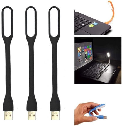 Mini USB LED Lamp - USB Laptop Lamp - Black 3-Pack V1188-ZXY-131-106