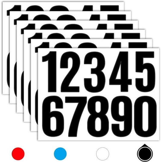 Letterbox stickers - Stickers - Number stickers - Self-adhesive labels - Waterproof door stickers - Suitable V1188-ZXY-131-115