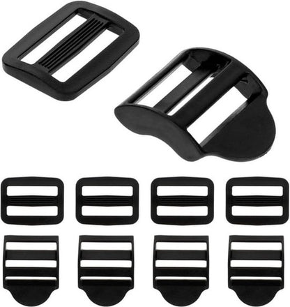 Replacement Backpack Buckles - Set of 5 - Replacement Backpack Buckles - Adjustable - Black Slide Buckles for V1188-ZXY-131-116