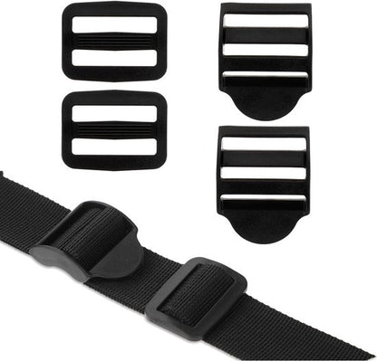 Replacement Backpack Buckles - Set of 5 - Replacement Backpack Buckles - Adjustable - Black Slide Buckles for V1188-ZXY-131-116