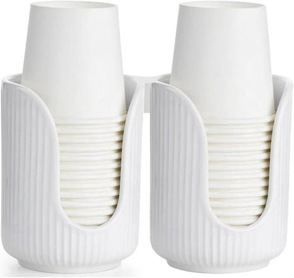 Ceramic countertop cup holder - Bathroom cup holder - Small countertop accessory - For sinks, bathrooms, V1188-ZXY-131-125