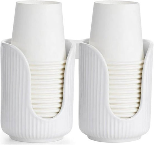 Ceramic countertop cup holder - Bathroom cup holder - Small countertop accessory - For sinks, bathrooms, V1188-ZXY-131-125