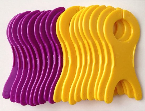 Crochet Hook - Large Spool for Knitting and Sewing - Handmade, 1 Set of 20 - Random Colors - 10x4.8 cm V1188-ZXY-131-132