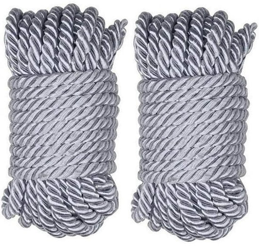 Soft and Silky Strong Braided Twisted Rope - 32 Feet 8mm (1/3") Diameter - 10 Meters Strong Multi-Purpose V1188-ZXY-131-135