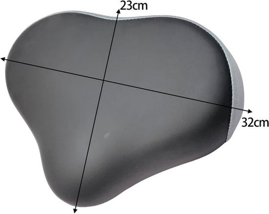 Bicycle saddle - Wide bicycle saddle - Replacement - Exercise bike saddle - Thickened - For indoor/outdoor V1188-ZXY-131-143