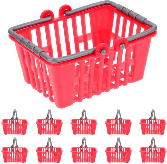 Children's shopping basket set 12-piece - small toys - shopping basket - model - children's play house - play V1188-ZXY-131-144