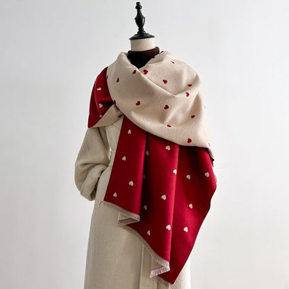 Women's scarf - Long scarf - Double-sided warm blanket - Suitable for spring, autumn and winter - 185*65cm - V1188-ZXY-131-149