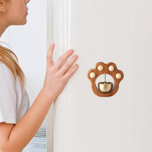 Wind chime - Magnetic wind chime - Wooden doorbell - Wooden shop bell - For opening doors (Cat) V1188-ZXY-131-159