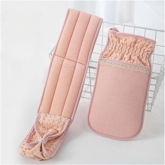 Two-Piece Bath Towel Set - Back Cleanser for Deep Skin Cleansing - Scrub Washcloth for Shower - Suitable for V1188-ZXY-131-166