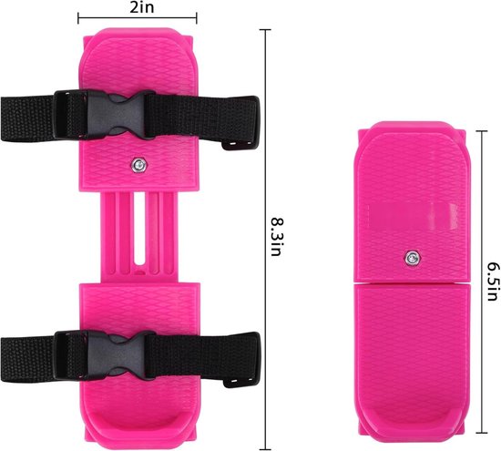 Adjustable Kids' Skates - Double Blade for Stability - With Straps & Shoe Size 16-21 - Blue V1188-ZXY-131-173