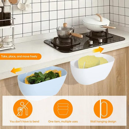 Wall-Mounted Waste Bins - Pack of 2 - Kitchen Waste Bins, Hanging Bins, Kitchen Waste Bins - Hanging Storage V1188-ZXY-131-179