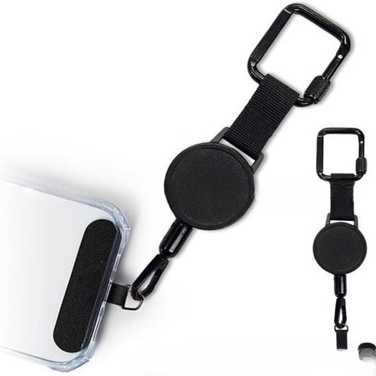 Extendable anti-theft phone buckle - 2-piece - Phone cord with carabiner - Suitable for travel and hiking - V1188-ZXY-131-180