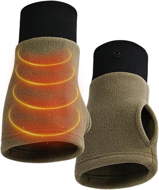 Gloves - Half-finger gloves - Warm winter gloves - Suitable for commuting, office work and driving - Green V1188-ZXY-131-190