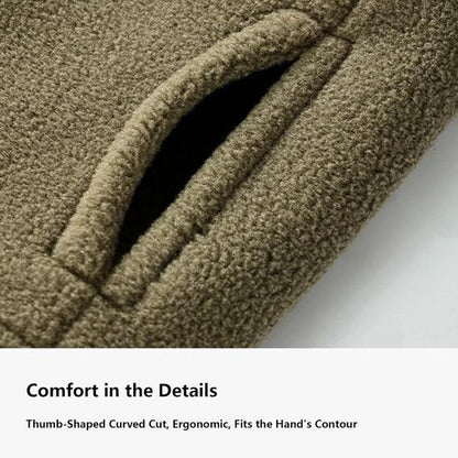 Gloves - Half-finger gloves - Warm winter gloves - Suitable for commuting, office work and driving - Green V1188-ZXY-131-190