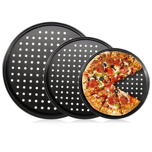 Pizza baking tins - 2 pieces - Non-stick baking tins made of stainless steel - Baking trays for home, V1188-ZXY-131-193