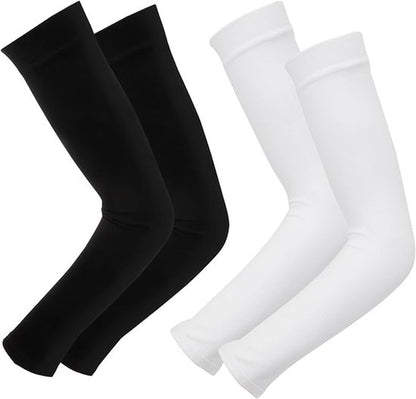 Cuffs - 2 pieces - sun protection cuffs - arm protectors - UV protection - black and white V1188-ZXY-131-196