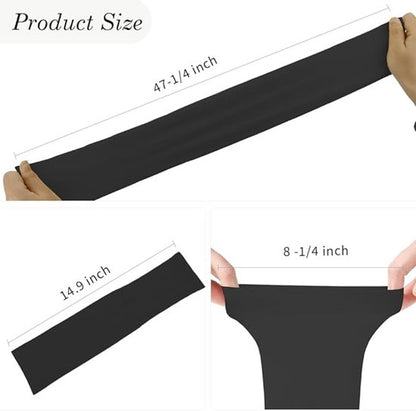 Cuffs - 2 pieces - sun protection cuffs - arm protectors - UV protection - black and white V1188-ZXY-131-196