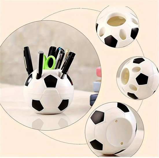 Multifunctional pen holder - football-shaped pen holder - student pen holder - plastic pen holder - storage V1188-ZXY-131-203