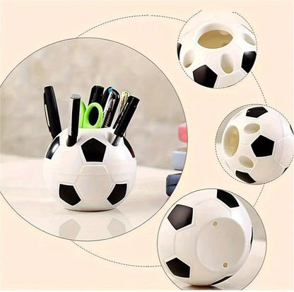 Multifunctional pen holder - football-shaped pen holder - student pen holder - plastic pen holder - storage V1188-ZXY-131-203