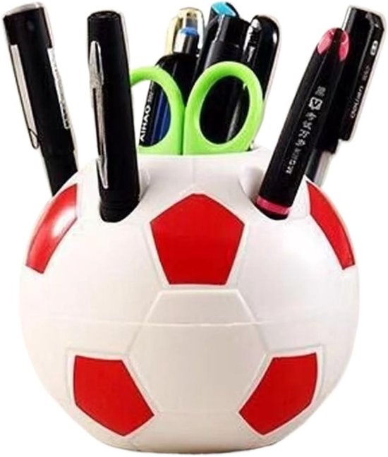 Multifunctional pen holder - football-shaped pen holder - student pen holder - plastic pen holder - storage V1188-ZXY-131-204