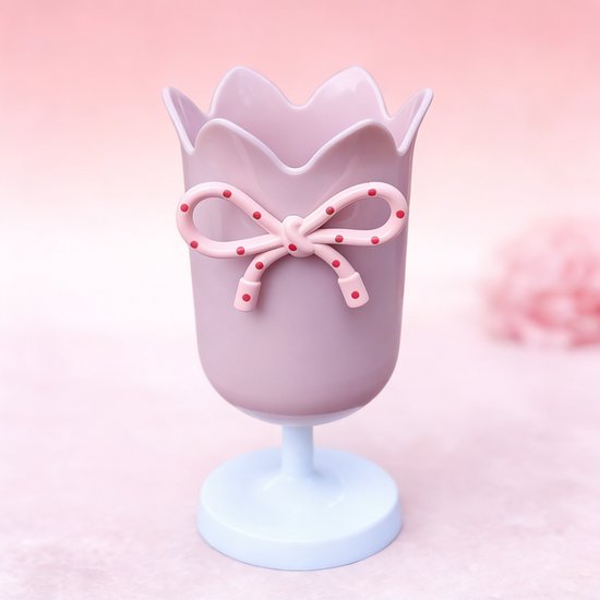 Tulip-shaped pen holder - pen rack - creative desk decoration - refined (Pink) V1188-ZXY-131-220