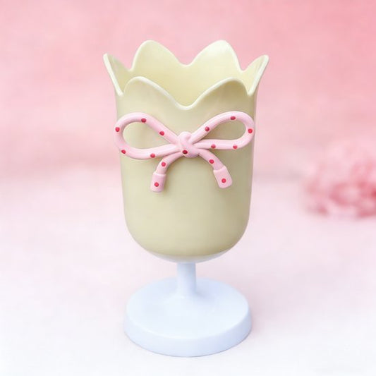 Tulip-shaped pen holder - pen rack - creative desk decoration - refined (Yellow) V1188-ZXY-131-221