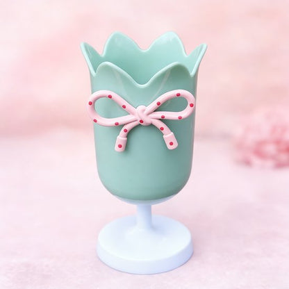 Tulip-shaped pen holder - pen rack - creative desk decoration - refined (Green) V1188-ZXY-131-222