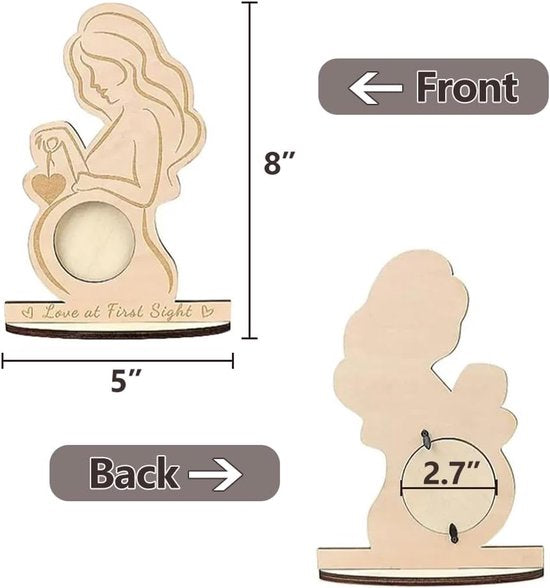 Memorial Photo Frame - Baby Ultrasound Memorial Frame - Newborn Memorial Stand - Style B V1188-ZXY-131-224