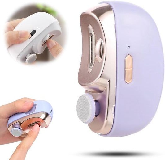 3-in-1 Electric Nail Clipper with LED Polishing Function - Safe Nail Cutting and Care for Seniors and V1188-ZXY-131-256