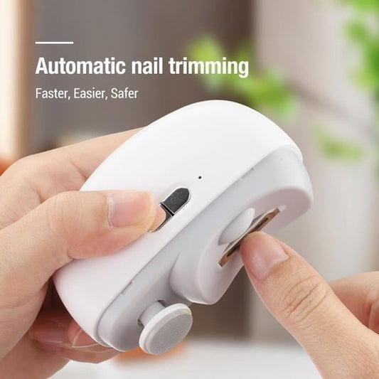 3-in-1 Electric Nail Clipper with LED Polishing Function - Safe Nail Cutting and Care for Seniors and V1188-ZXY-131-256