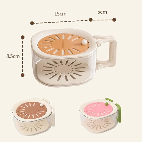 Multifunctional Fruit Washing Basket with Colander and Lid - 2-in-1 Drain Basket & Fruit Colander - Suitable V1188-ZXY-131-258