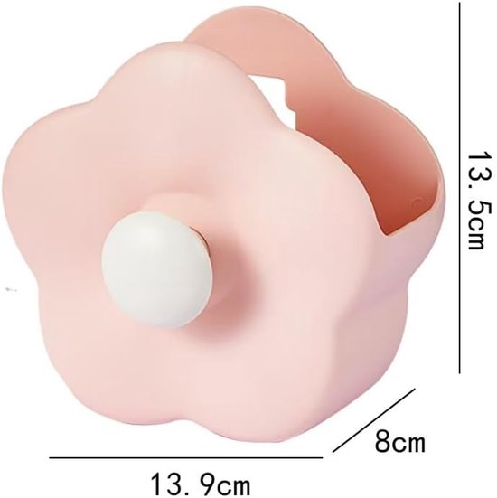 Flower-shaped Makeup Brush Holder - Multifunctional Makeup & Desk Storage Organizer - Compact Design 14.8 x V1188-ZXY-131-261