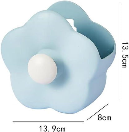 Flower-shaped Makeup Brush Holder - Multifunctional Makeup & Desk Storage Organizer - Compact Design 14.8 x V1188-ZXY-131-262