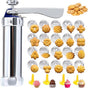 Cookie Press Set - With 20 Molding Plates & 4 Nozzles - For Making Cookies in Different Shapes V1188-ZXY-131-268