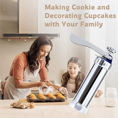 Cookie Press Set - With 20 Molding Plates & 4 Nozzles - For Making Cookies in Different Shapes V1188-ZXY-131-268